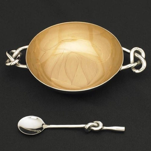 Gold Knotty Bowl & Knotty Spoon