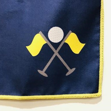 Blue Yellow Golf Flags Towel